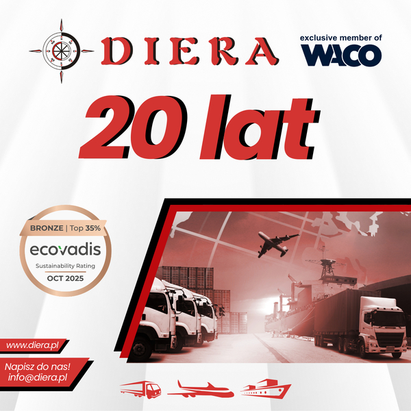 Zdjęcie na okładce dla DIERA - Transport międzynarodowy i krajowy - Warszawa